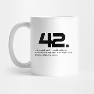 The Meaning of Life is 42-Hitchhiker S Guide to The Galaxy Mug